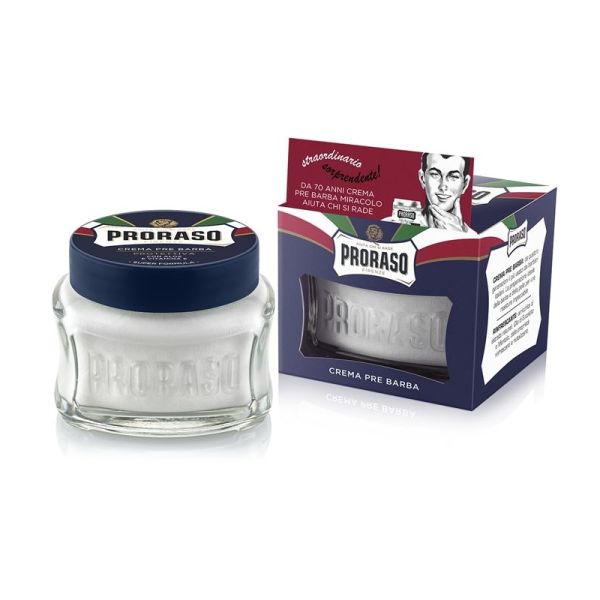 Proraso Pre-Shaving Cream Protective (blå), 100ml - Diyora