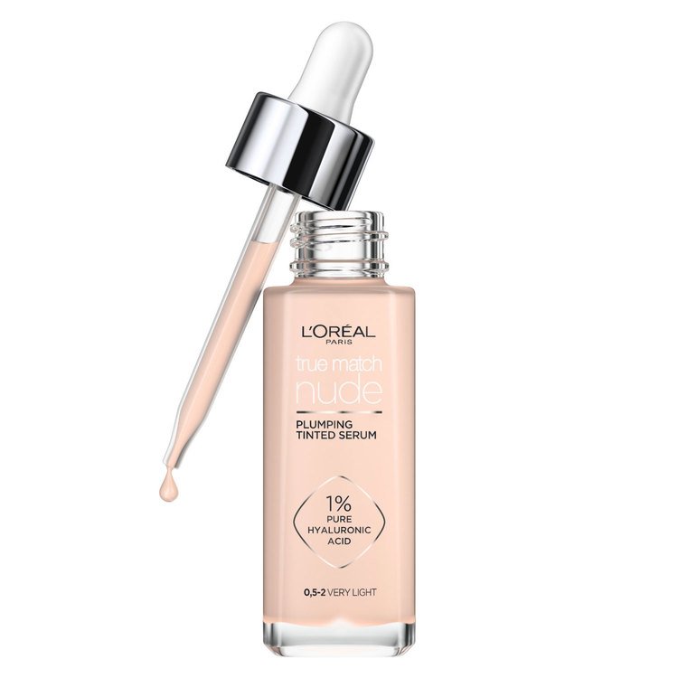 L´Oréal Paris True Match Nude Plumping Tinted Serum 0.5-2 Very Light 30 ml - Diyora