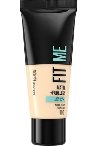 Maybelline Fit Me! Foundation Matte + Poreless 100 Warm Ivory 30 ml - Diyora