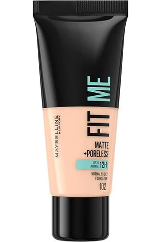 Maybelline Fit Me! Foundation Matte + Poreless 102 Fair Ivory 30 ml - Diyora
