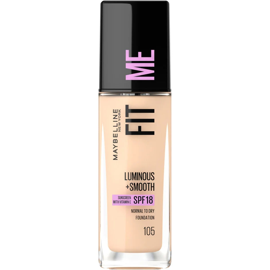Maybelline Fit Me! Luminous + Smooth Foundation 105 Natural Ivory 30 ml - Diyora
