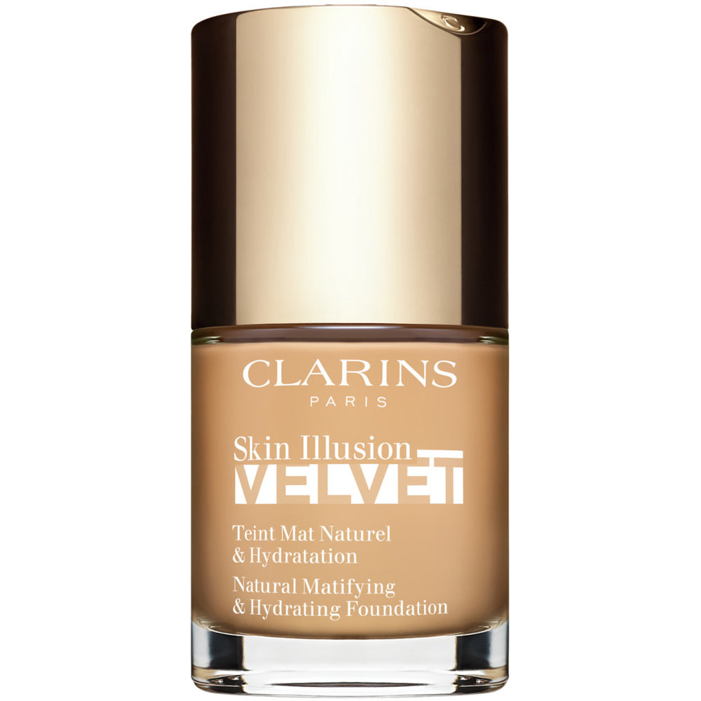 Clarins Skin Illusion Velvet Natural Matifying & Hydrating Foundation 110N Honey 30 ml - Diyora